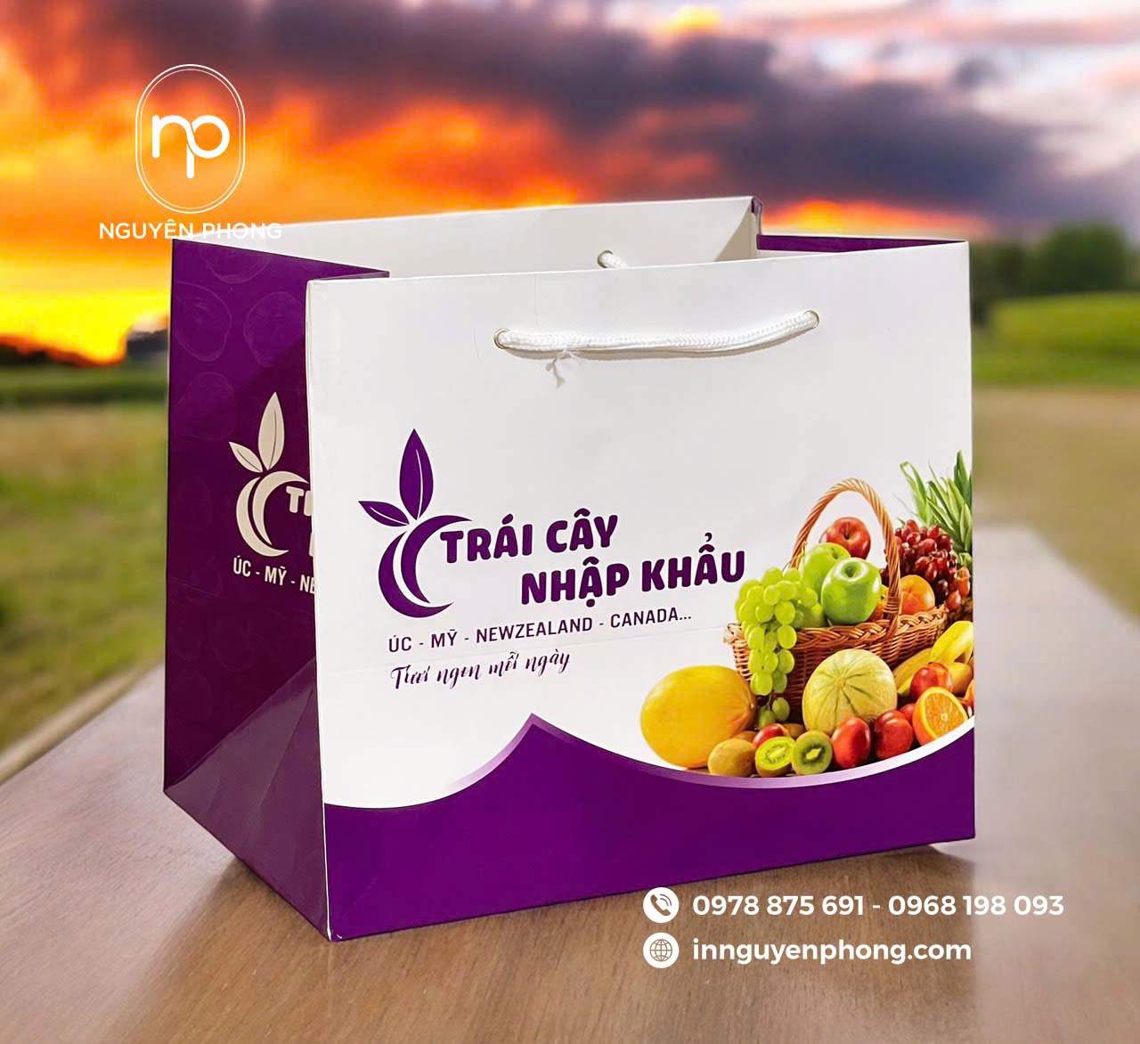 Túi đựng hoa quả nhập khẩu sang trọng và tinh tế